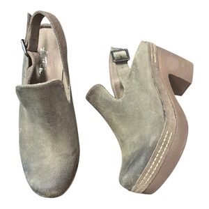 Antelope  sz 37 994 Maja Clog Taupe NWOT Platform Mule Colg